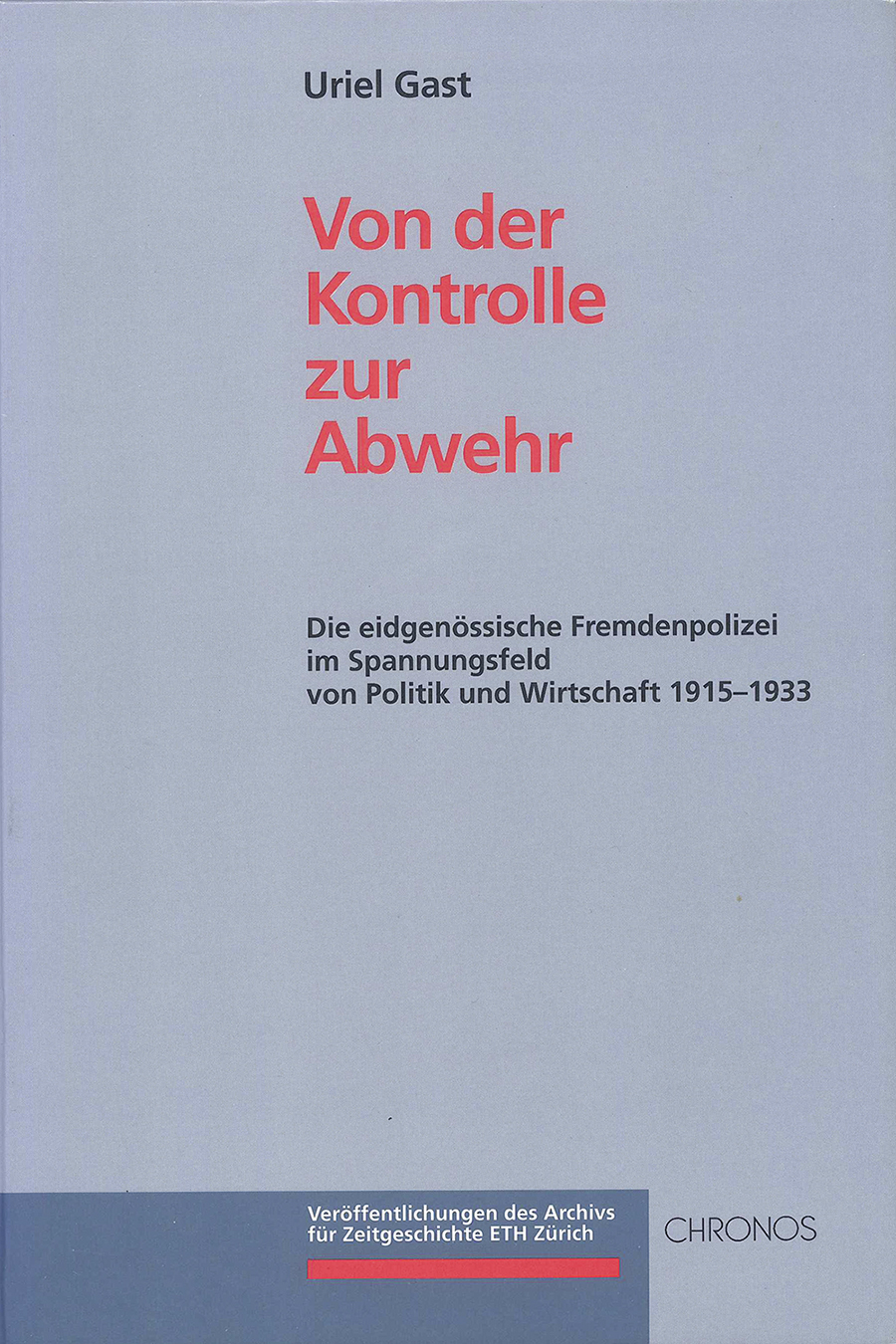 Cover Schriftenreihe, Bd. 1
